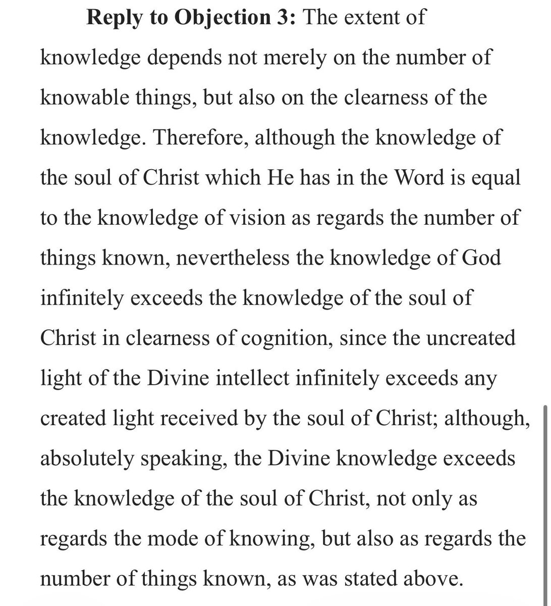 ApostleTempest's tweet photo. @lepanto742 @Deenresponds It’s Ad Hoc (1). It’s potentially Contradictory to Thomas if you mean that the humanity doesn’t know at all see screenshots (2.) If you think you’re not contradicting Thomas you add absolutely nothing to the table it’s still ad hoc can you prove Jesus knows from within the bible? https://t.co/SpyvTdwoRw