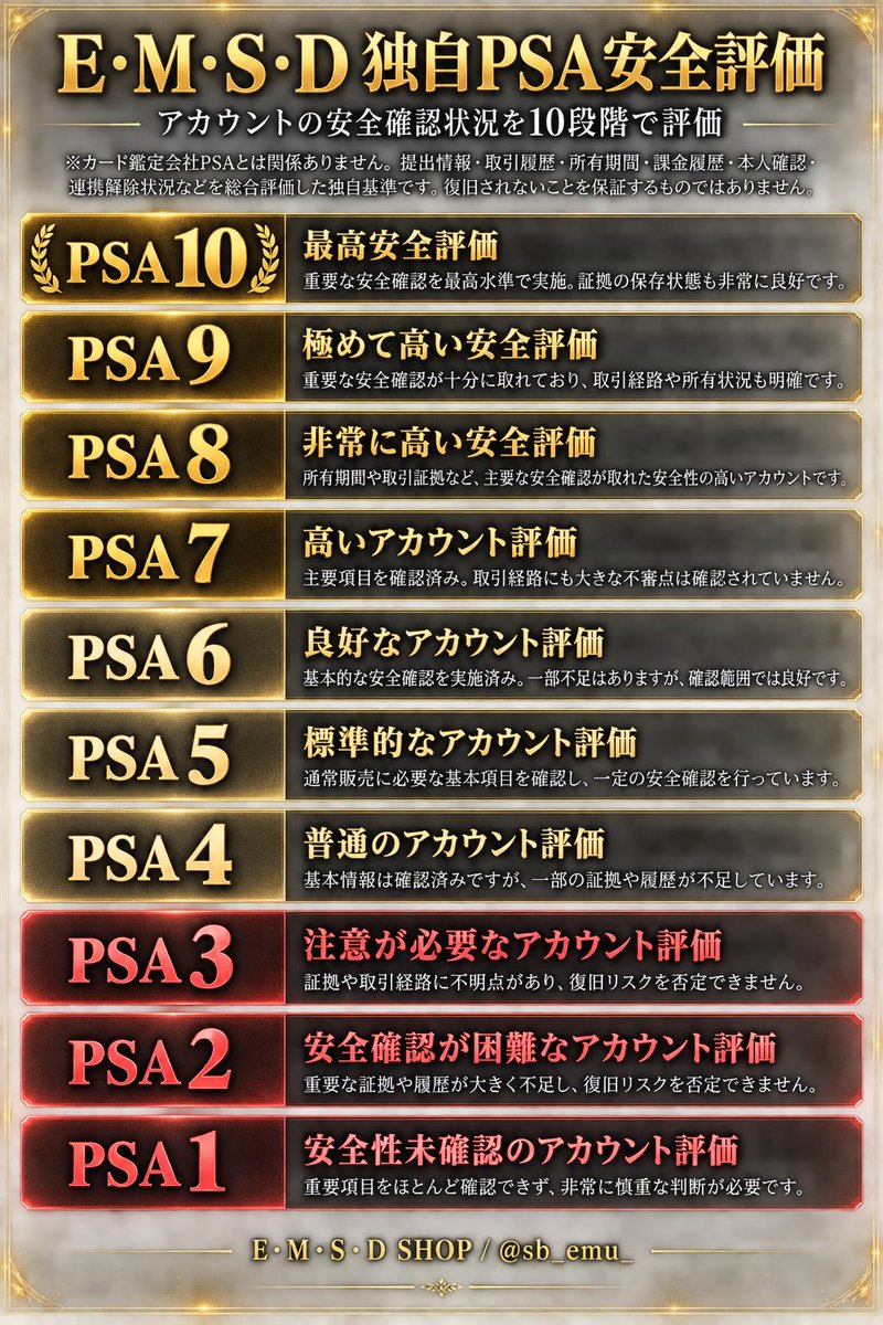sb_emu_'s tweet photo. No.036

殿堂SP年間DX10種垢

（オフコウス元保証垢）

金額【69000円付近】

わらしべ＋追い金優遇

詳細リプ https://t.co/nBiXXqMU5Y