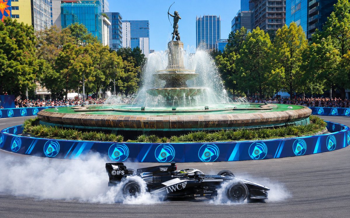 CadillacF1News_'s tweet photo. Sergio Perez is expected to do a showrun at Paseo de la Reforma in Mexico City before this years Mexican GP!

It’s not confirmed yet but it looks likely and we don’t know what he will be driving but I’d assume it’s this years Cadillac f1 car. (Could be from pre season testing or old spec)