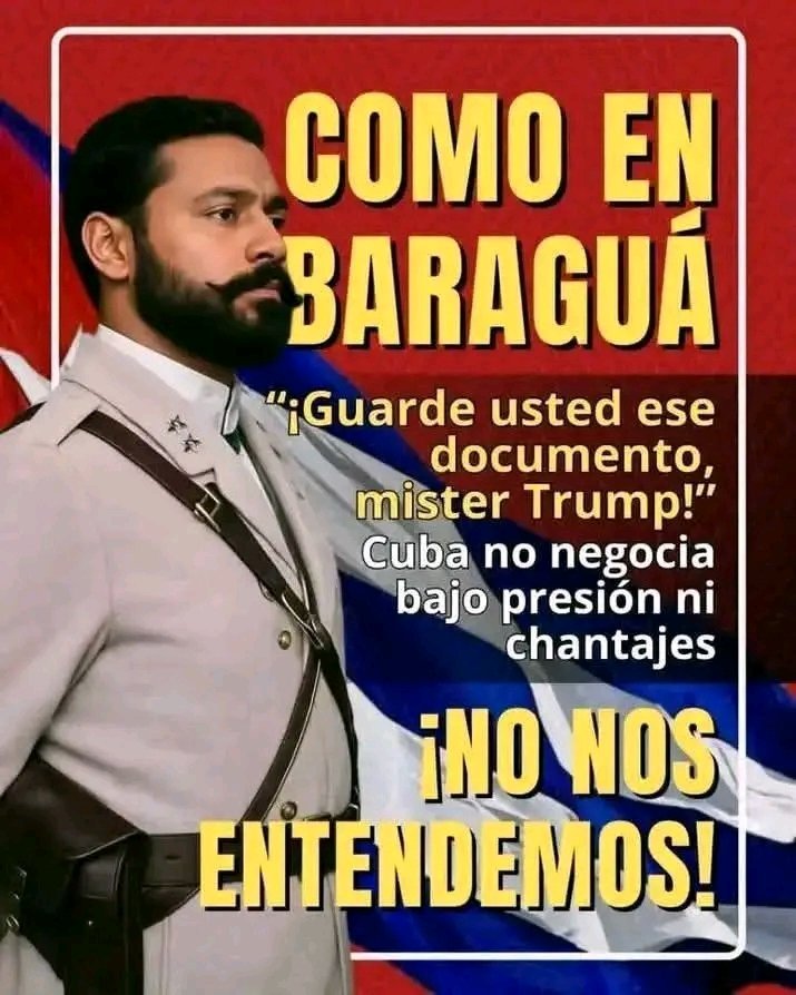 YelenysLasTunas's tweet photo. #Cuba
Nuestra Patria seguirá siendo un eterno Baraguá. https://t.co/g8KuB8Huas
