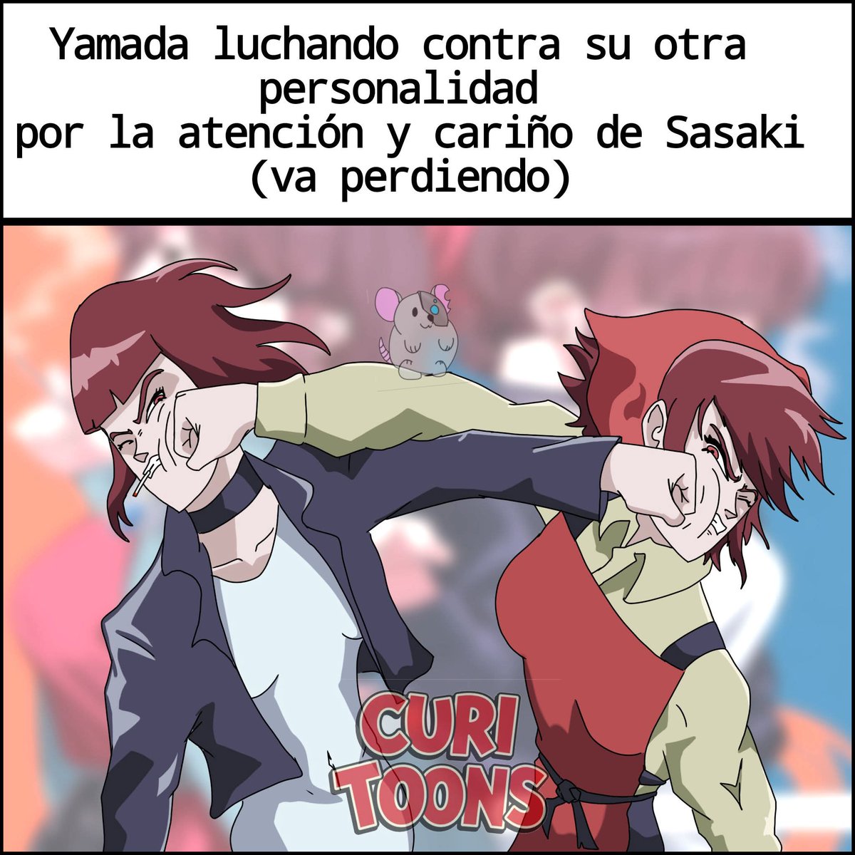 ToonsGrasa's tweet photo. Sasaki le dijo a Yamada que ama a Tamaya xd
#anime https://t.co/W2UHBdhJrg