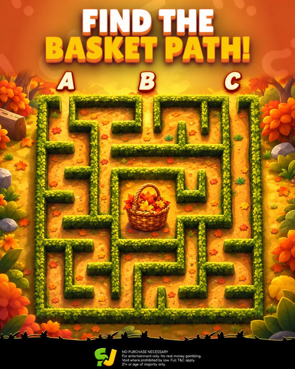 sweepjunglecom's tweet photo. 🍂 Find the Basket Path! 🧺
🔍 Only one path leads to the basket!
💬 Follow the maze and comment your answer! 🌿 #free #freegames #freeplay
https://t.co/13NHL8FwhB https://t.co/m4i6aRqpDK
