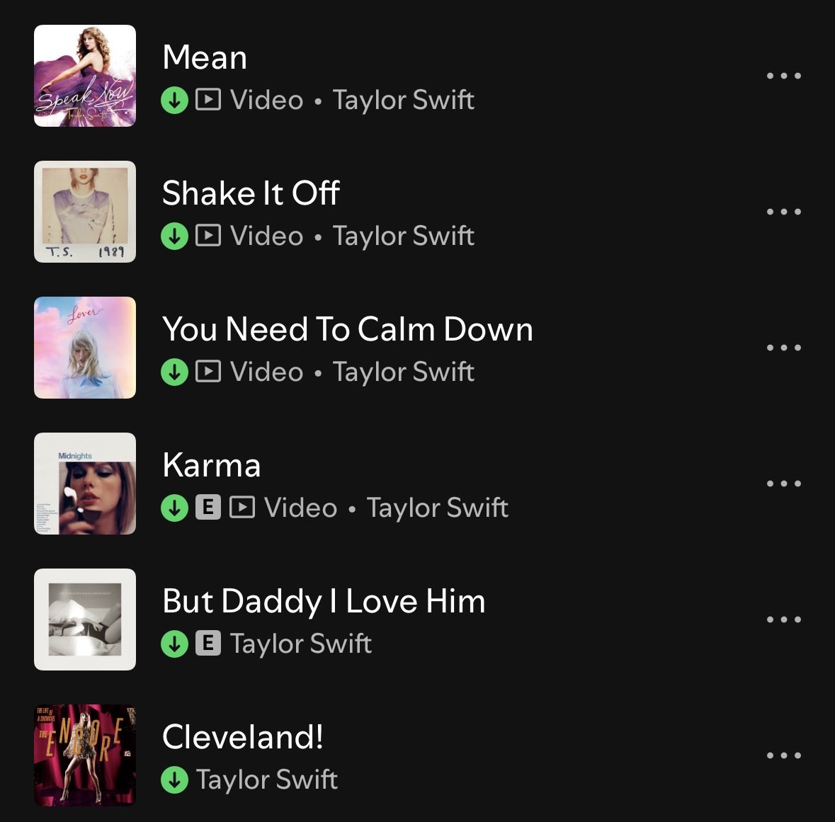 mads_termind's tweet photo. made a playlist of all the songs where Taylor is telling the general public to fuck off lol https://t.co/XDtJBkSyzj