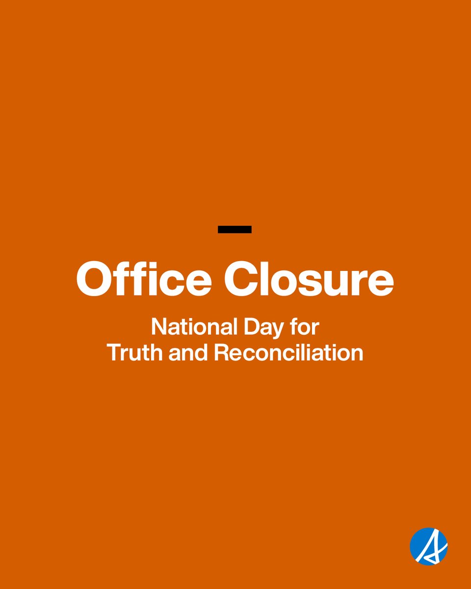 YourAlberta's tweet photo. Non-urgent government offices are closed September   
30, reopening October 1. 

Essential government services and help lines remain available for people who need support on this day.  

National Residential Schools 24/7 Crisis Line: 1-866-925-4419. https://t.co/Cd7hIr6aci
