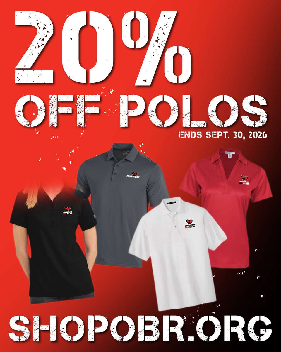 OpBBQRelief's tweet photo. Ready to refresh your style? Now’s the time! 👕

We’re offering 20% off all polos on our new online store, but only through September 30. Pick out your favorites today before time runs out!

👉 Shop the sale here: https://t.co/Z9M4HwSkvG

#OperationBBQRelief #ShopForACause https://t.co/hPx0jku5UU