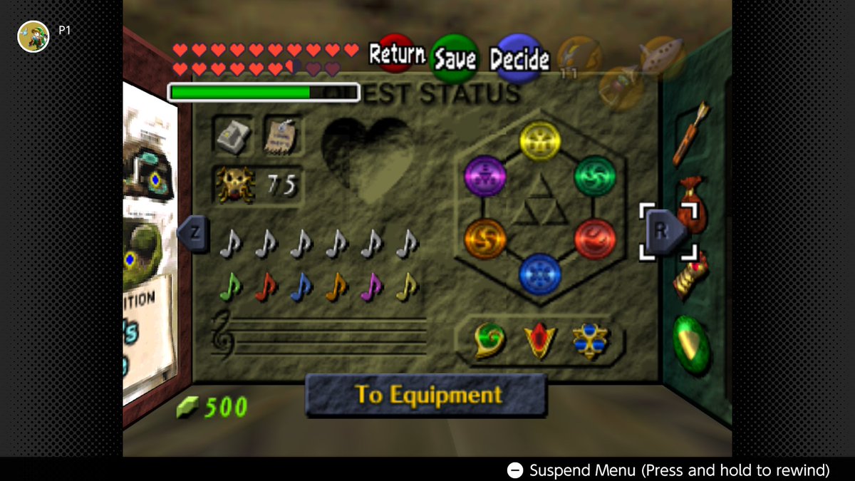 ChrisButlerII's tweet photo. Not quite 100% but enjoyed my return to OoT. Love how well it still holds up https://t.co/3lnOUfWbcO