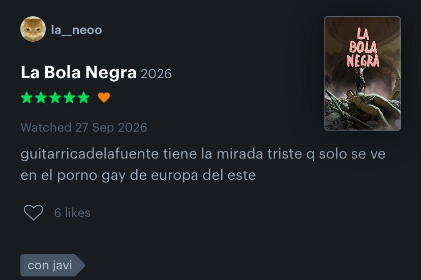 la__neoo's tweet photo. 6 likes en letterboxd... soy FAMOSO https://t.co/2fc9n1lmDX