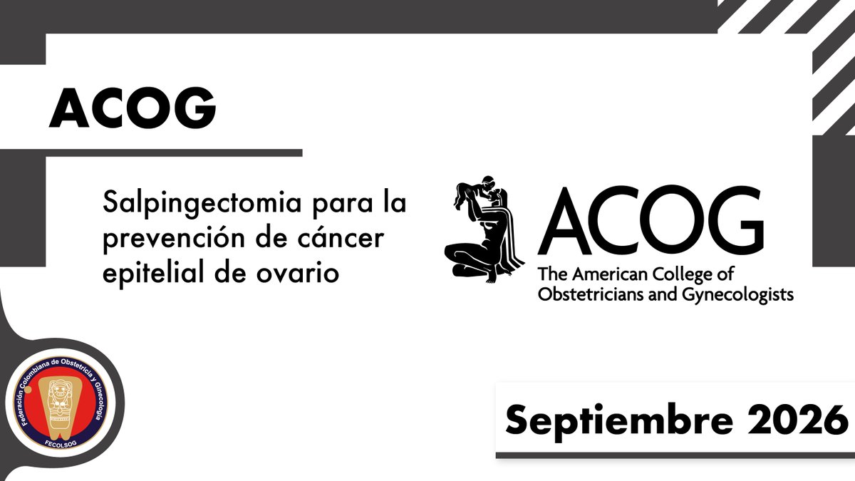 fecolsog's tweet photo. ACOG | Artículo del mes

La actualización sobre salpingectomía recomienda realizarla de forma rutinaria durante la histerectomía como estrategia para reducir el riesgo de cáncer epitelial de ovario.

Lee el articulo completo aca

https://t.co/1o5YkrPfvh https://t.co/UTn3pMizlv