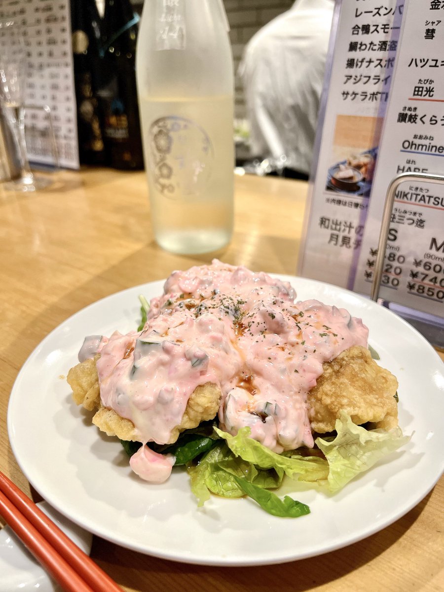 GeNsO_WWTF's tweet photo. 2026,09,27 サケラボトーキョー
コース料理が秋仕様になりお酒のラインナップもひやおろしが多くオンメニュー
チキン南蛮が本当に美味しくて毎回食べてます(コース外)
Ohmine 3粒 西都の雫が本当に美味しい！
是非一度お試しあれ！
#サケラボ
#サケラボトーキョー
#日本酒
#日本酒好きと繋がりたい https://t.co/OHAxN5B4Mw