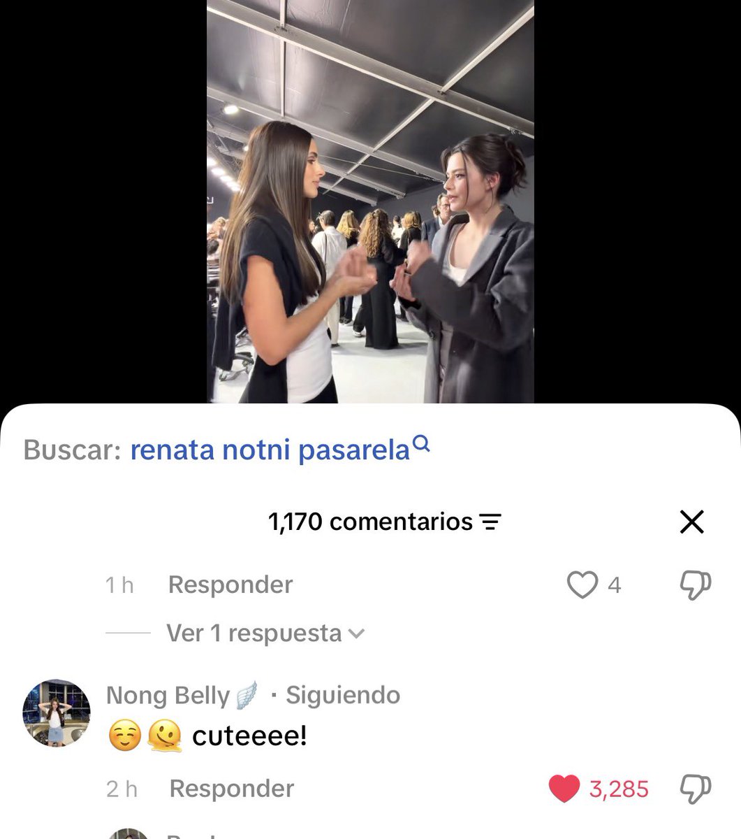 BecBecLoveee's tweet photo. Becky comentó el tiktok de renataaaa! 😍😍

REBECCA LE DEFILE LOREAL PARIS26 
#LeDefileLOrealParis2026xBecky 
#beckysangels #BeckyArmstrong https://t.co/CFMHqp99XP