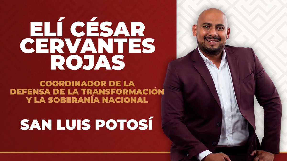 violetamg10078's tweet photo. Queda como coordinador de MORENA en #SanLuisPotosí  #ElíCervantesRojas https://t.co/8fmp3cg5Ou