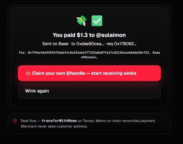 WinkPay_'s tweet photo. Sulaimon is a coffee vendor ...

    He accepts crypto for payment..

       Most times his customers pay him in different networks..

          Base, Bsc, Eth, Pol, you name it.. His wallet balance is always terrible

            Most day he looses tracks of his balances, not to even talk about the stress of bridging them all.

But ever since he started using @WinkPay_, life has been easier?

Sulaimon receives hundreds of payments a day and worries less about the different network they come in... 

No matter the evm network they come in, they all settle under one chain..

Making this possible is @WinkPay_ under @tempo network,

Being a vendor just got better.