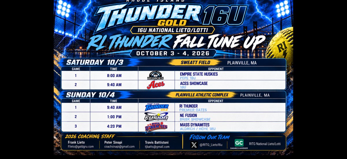 cammenton22's tweet photo. Can’t wait for this weekends Fall Tune Up. Schedule below 🥎 ⬇️ https://t.co/dzEOmwyo2s