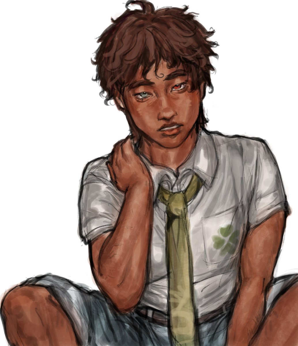 sasudear's tweet photo. #danganronpa i colored hajime. Today https://t.co/bvdL2znwGy