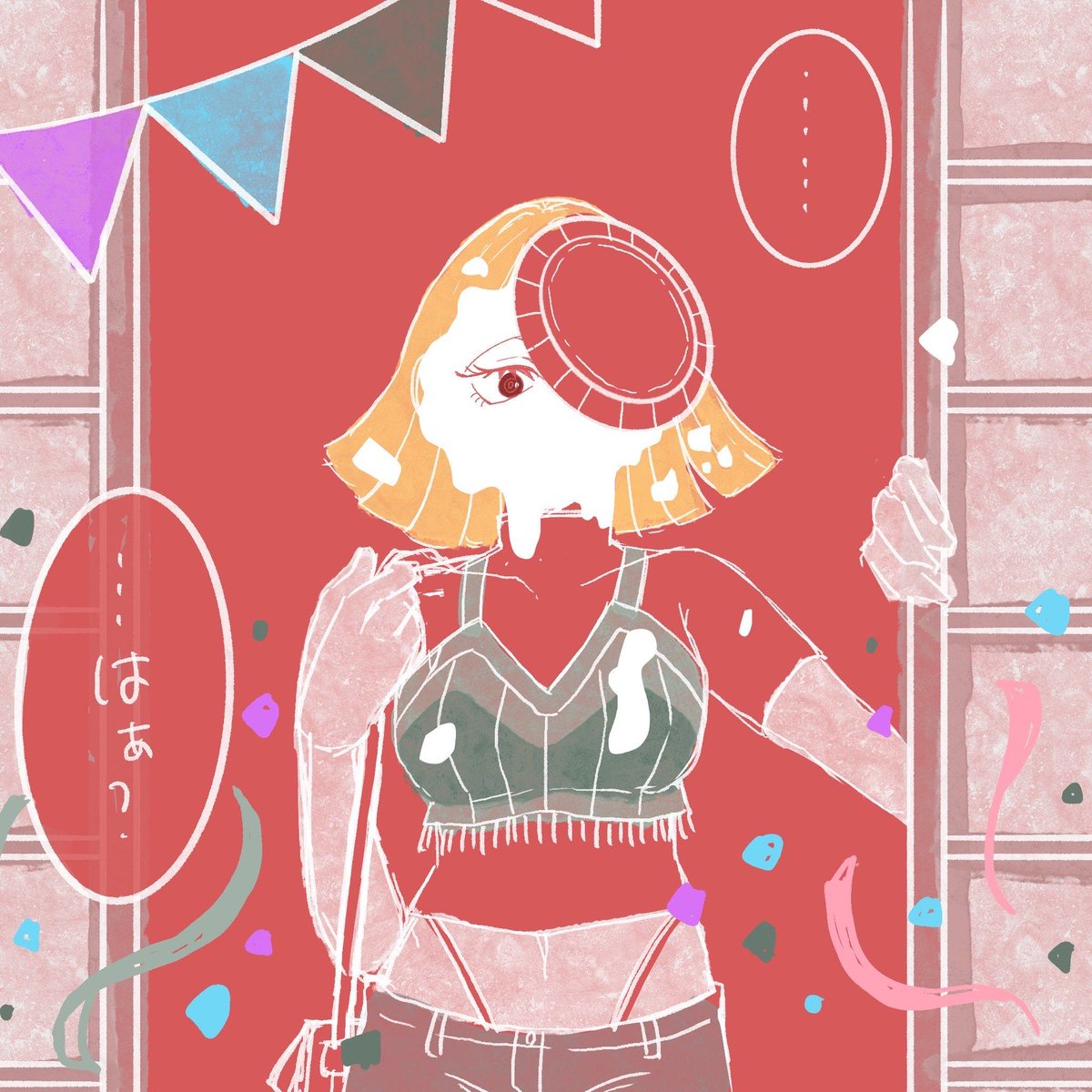 boiler_room_SW's tweet photo. 「お前パイ投げされてもそんなに変わんねぇだろ！」って言われるところを想像したネタ絵だけど、たぶんパイ投げはしても自陣の誰もそれは言わなそー！なので完全な二次創作です、誕生日おめでとうね燼さん https://t.co/ZevvXQhgaQ