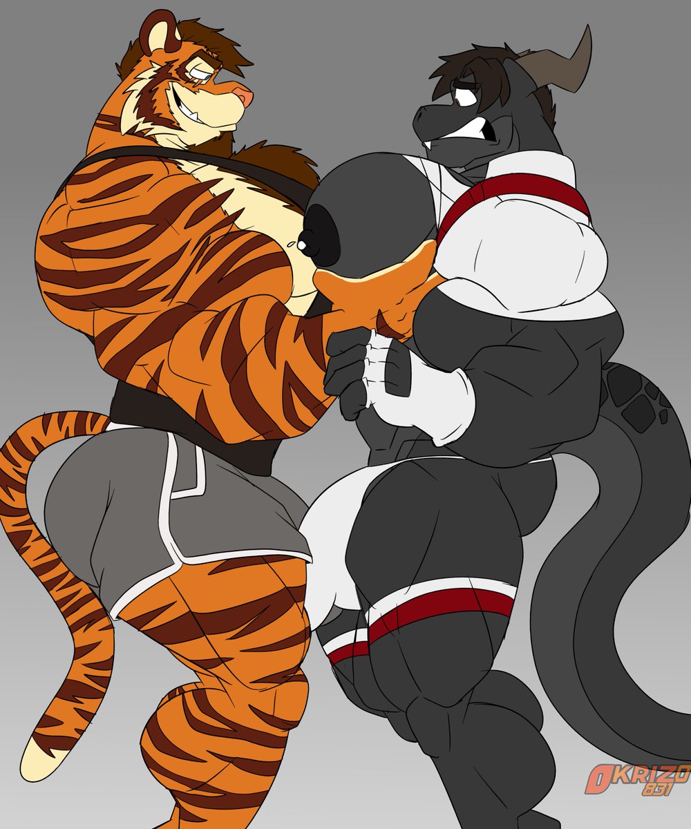 okrizo831's tweet photo. “It seems like the chest workout plan worked really well for you.”
Color sketch for @JuanDrakon 
Coachnight belongs to @/TigermanTweets https://t.co/McfaUh6QAW