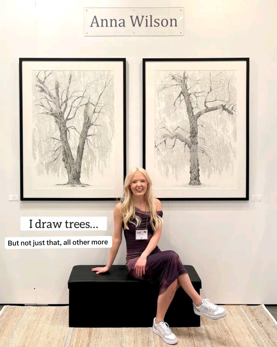 AnnaBanana62801's tweet photo. Drawing what I love ❤️ are you more of a tree , bird , nature of a human emotion or imaginary space sort of person ? 
#usaArt #viral #like https://t.co/nFrGLt32w6