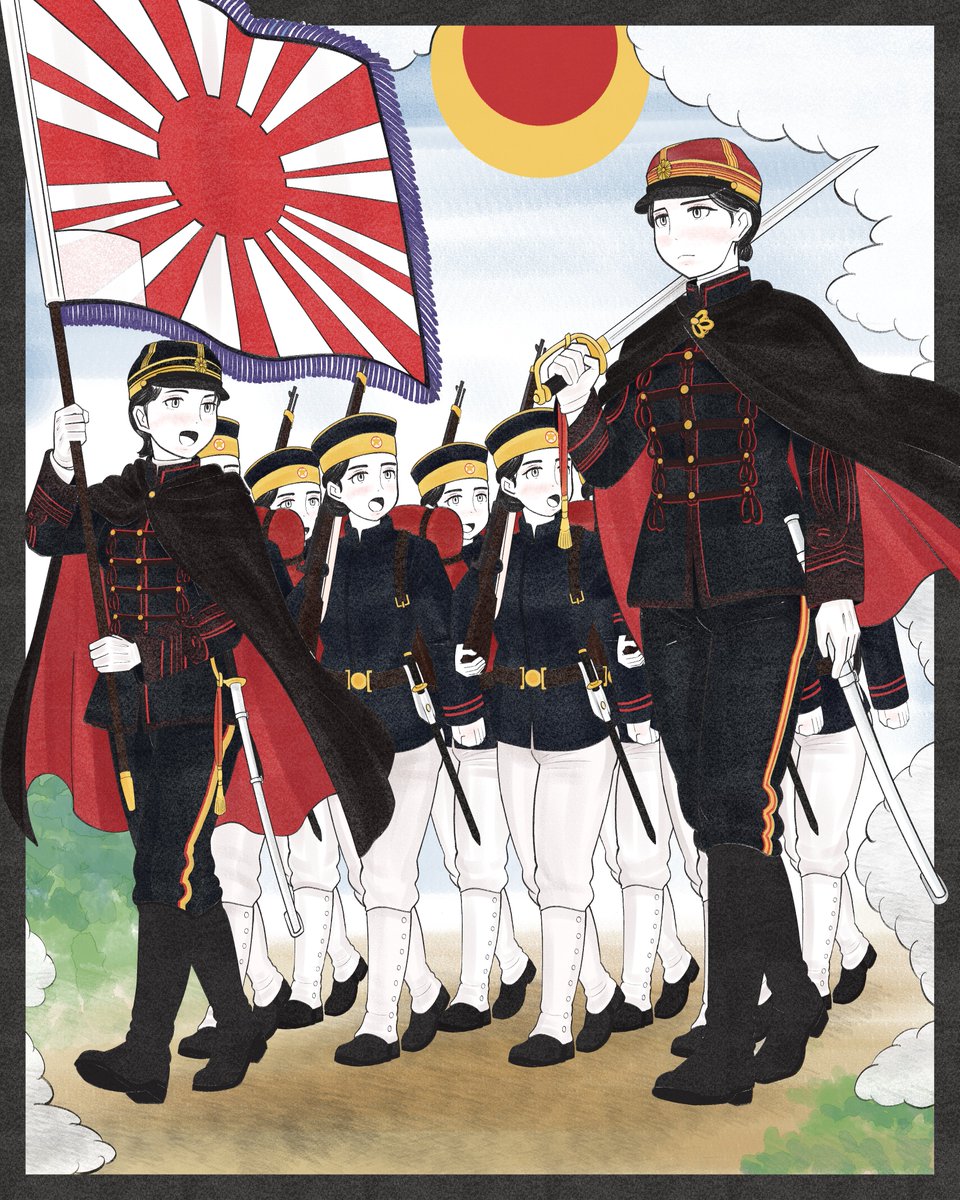 imeukurago's tweet photo. mobilized imperial garrison,
satsuma rebellion.
#illustration‌‌ #イラスト https://t.co/trPEZ3bWWs