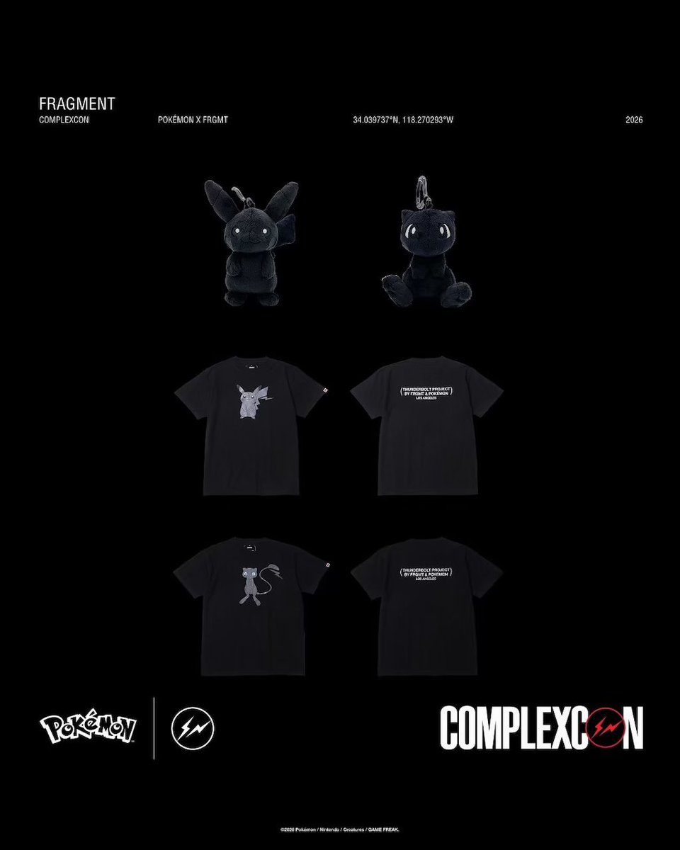 uptod4te's tweet photo. FRAGMENT x Pokémon 新作コラボアイテムが現地時間10月3日よりComplexCon LAで発売 【 フラグメント ポケモン 】
https://t.co/gIHA7IE5cP https://t.co/InuKWMBixm