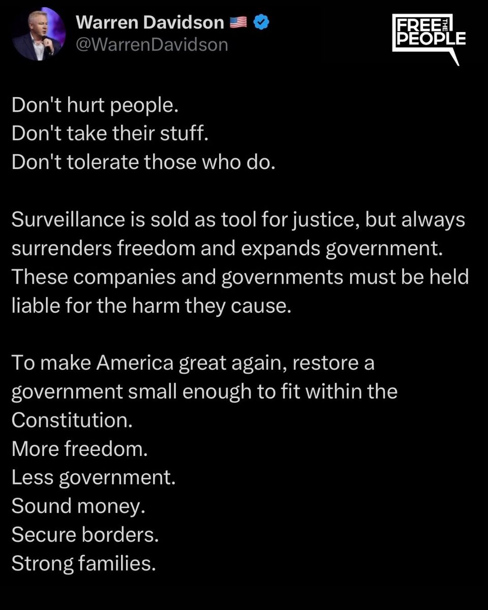 freethepeople's tweet photo. .@WarrenDavidson is right. https://t.co/wJLsNea5A9