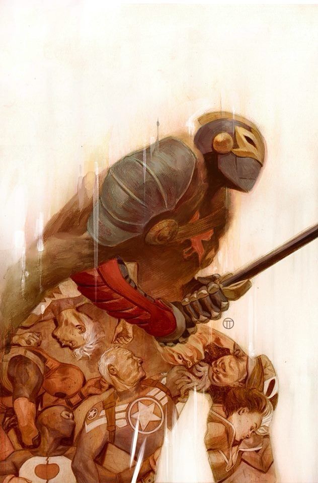 IntoWeird's tweet photo. The Black Knight by Julian Totino Tedesco #ComicArt https://t.co/oLELbCMYrW