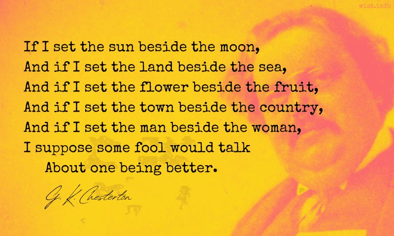 jordanbush's tweet photo. @resisfertile Chesterton would like a word with him. https://t.co/mKcSxu2GP1