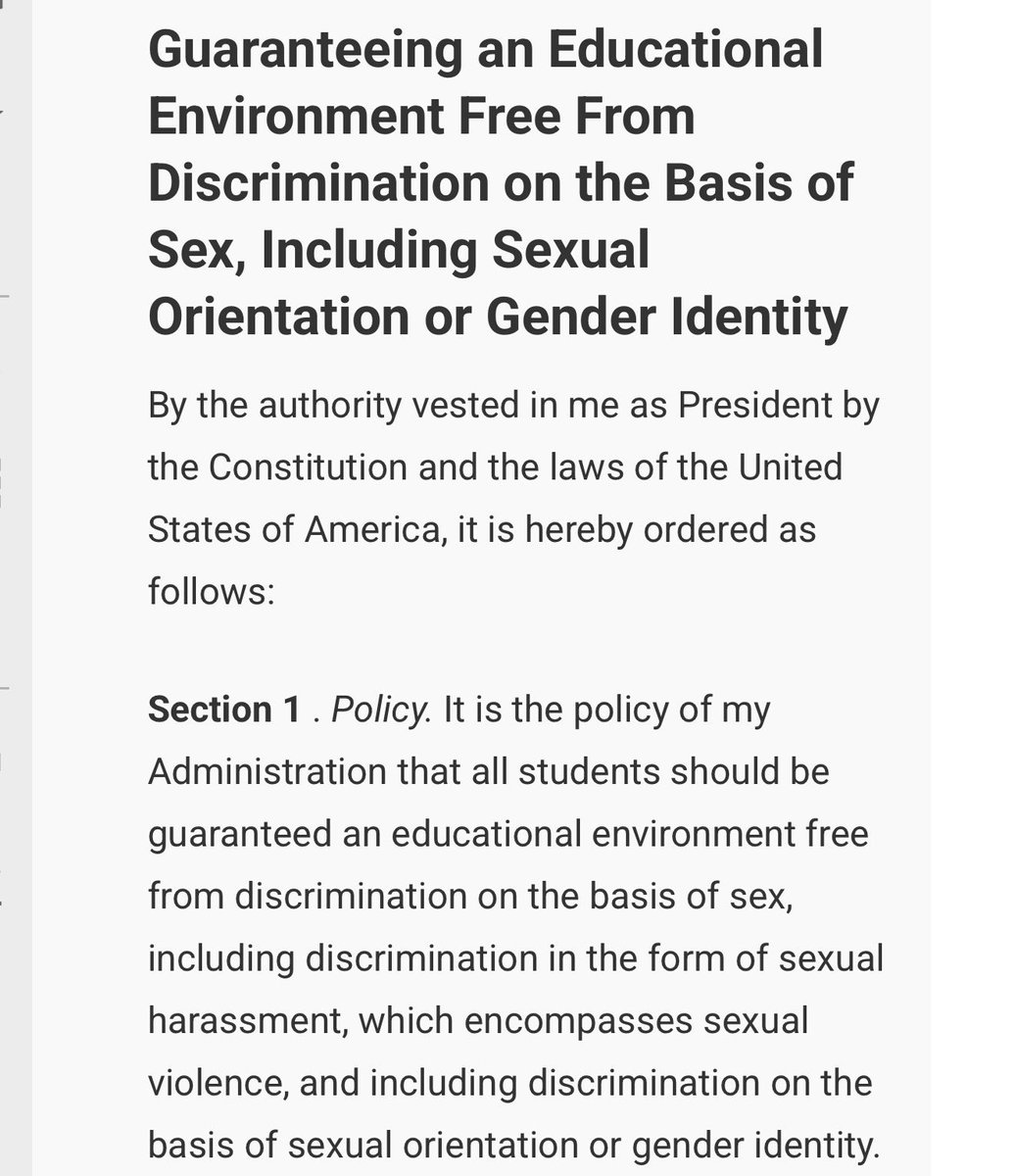 bluefolf's tweet photo. You’re not protecting women, you’re revoking the executive order that protected women from sexual harassment and violence because you want to allow discrimination against queer people https://t.co/6UULanlPI9