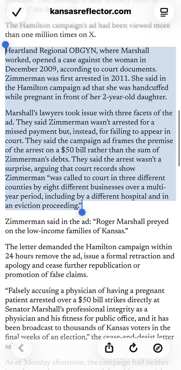 MollyJongFast's tweet photo. I’m not sure this story helps Senator Roger Marshall’s case https://t.co/3qu91slPBO