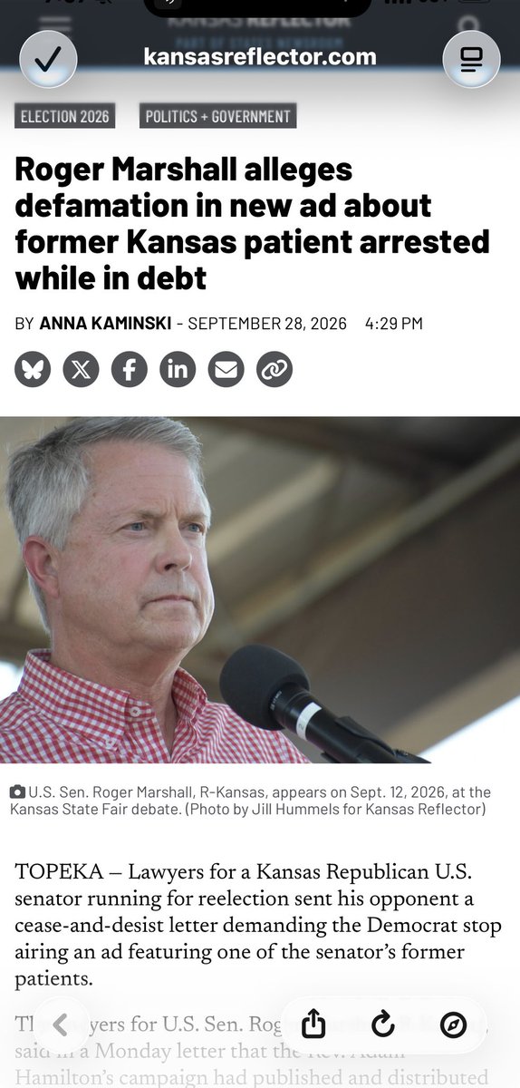 MollyJongFast's tweet photo. I’m not sure this story helps Senator Roger Marshall’s case https://t.co/3qu91slPBO