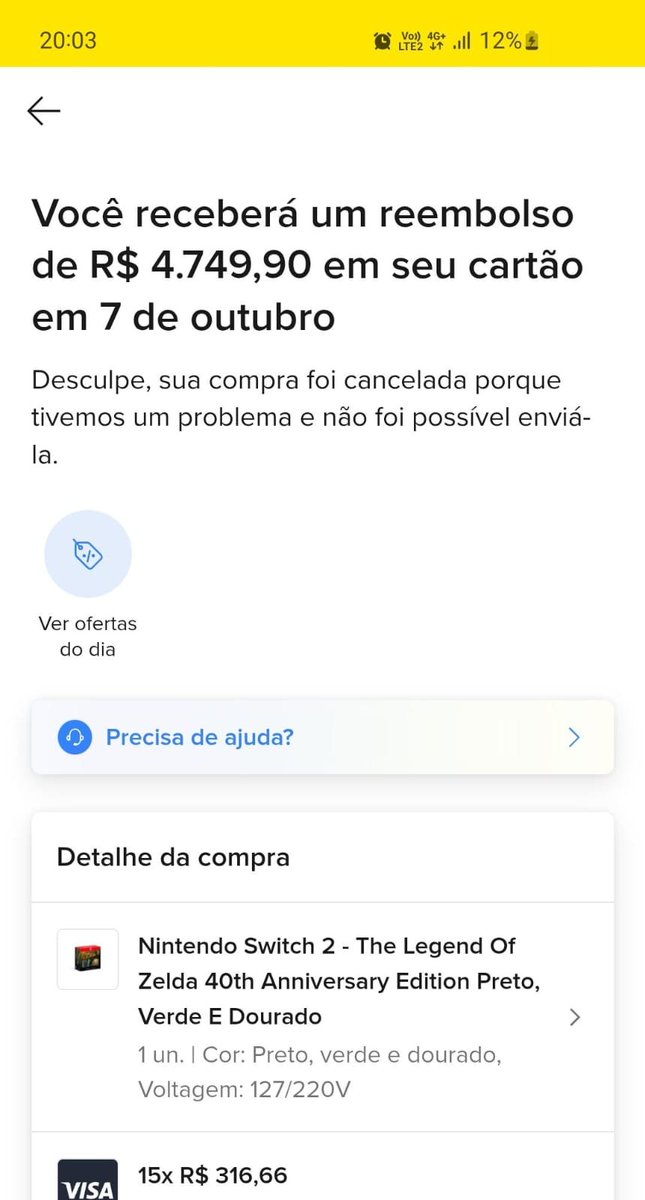 PreparaRh's tweet photo. @danielreen @amazonbrasil @MercadoLivre Motivo do cancelamento... não foi possível enviá-la.. claro que não foi possível!!! É uma pré venda..
 Não foi lançado ainda... quero que entrem em contato comigo... Cristian L Santana https://t.co/PRB7Nc95jc