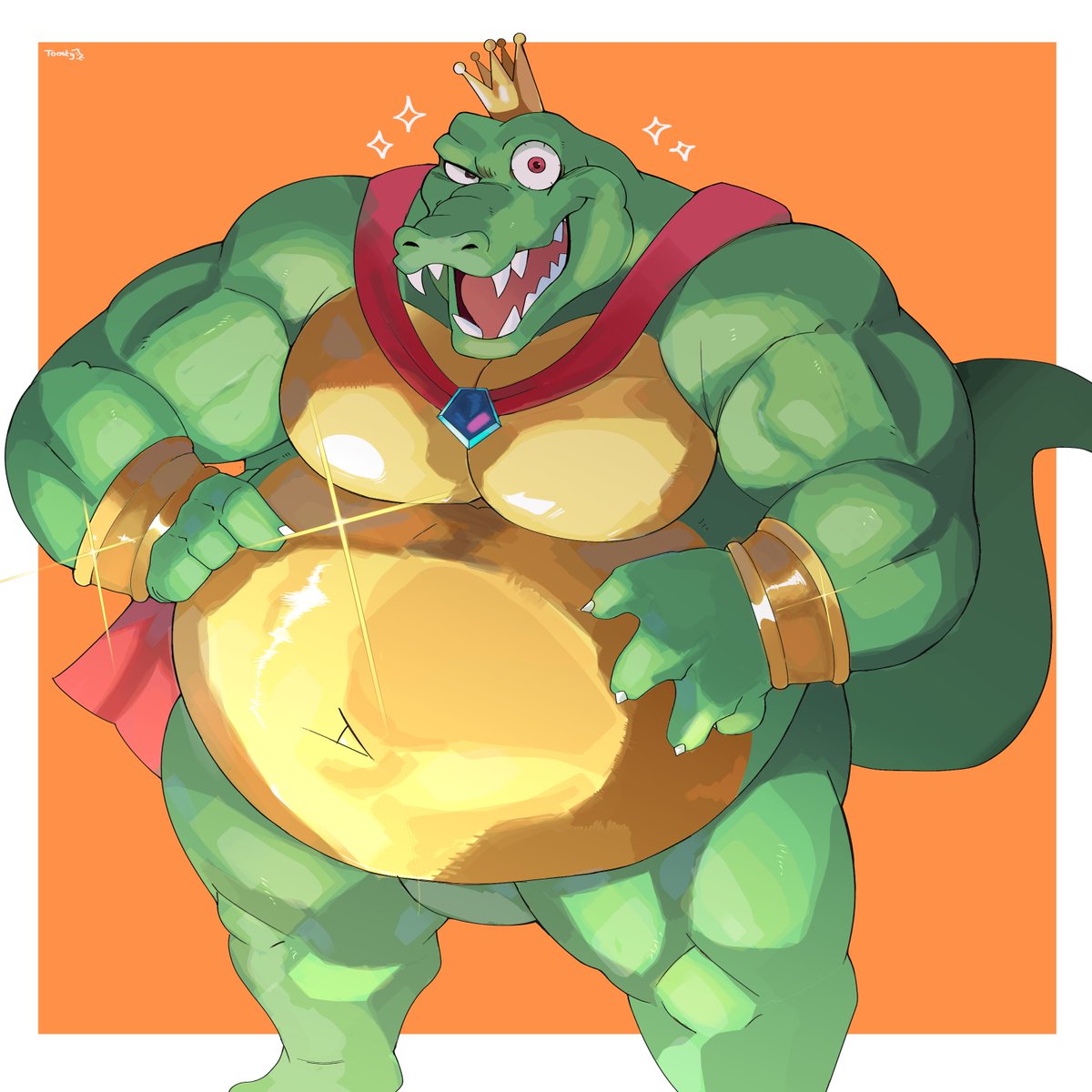 ToastySharky's tweet photo. 【🐊👑✨】
Shiny, shiny croc. https://t.co/pnB2kRQhHz