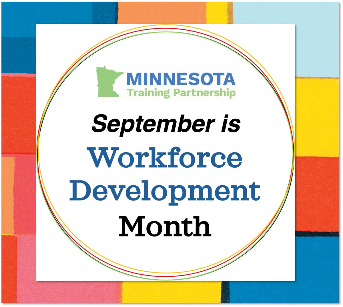 MNTrainPartner's tweet photo. As September winds down, here’s a reminder that this is Workforce Development Month in Minnesota!

Help us celebrate MTP’s incredible staff, Board of Directors, and partners !
Read more here: https://t.co/4dXIVLVXwK
#WorkforceDevelopmentMonth #WorkforceDevelopmentMonthMN https://t.co/cBmuUyb8W4