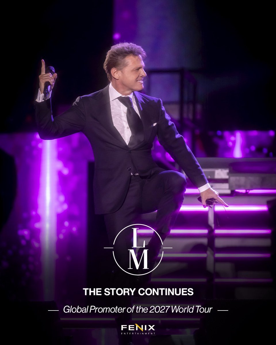 fenix_latam's tweet photo. ¡La historia continúa! @LMXLM ❤️

Estamos felices de anunciarles que volveremos a llevar adelante la Gira Mundial 2027 de Luis Miguel. https://t.co/3kz6vTRiRx