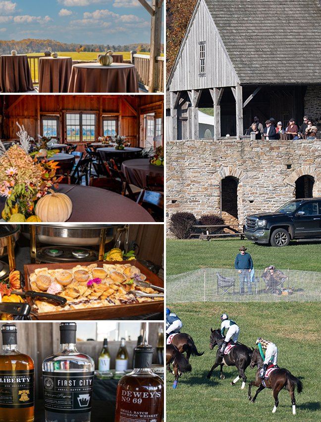 PAHuntCupRaces's tweet photo. 54 seats. Gia Bella Catering. Open bar. Wagyu. The best view of the racecourse. 🏇

The Ruins is the Pennsylvania Hunt Cup's most exclusive way to spend race day. Book now ➡️ https://t.co/fMPr13TLQI https://t.co/7mqcEw5t9B