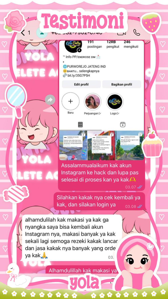 cyanisy's tweet photo. READY JASA❕

📍jasa hapus akun
📍jasa pemulihan akun &amp; balikin akun lupa pasword/ke hack
📍jasa lacak lokasi
📍jasa sadap wa
📍jasa lacak hp hilang by no hp/imei/akun
📍jasa hack/pulihkan chat wa
(email,ig,wa,twiter/x, fb,linkkedin,tiktok,dll.)

PROSES FAST &amp; WA DI BIO
#zonauang https://t.co/cYKrQatPvE