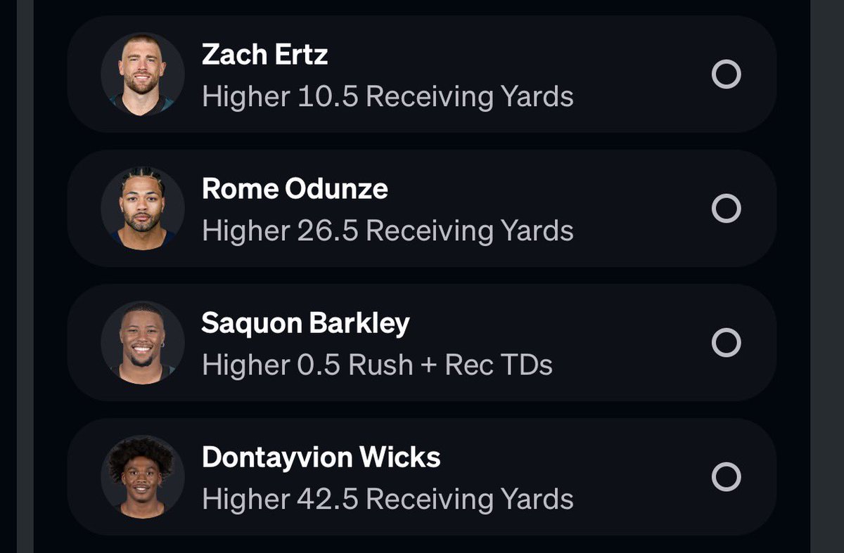 tjslips's tweet photo. Saw tonight's script &amp; these are the locks you need to put in ‼️‼️

#Underdog #NFL #MNF #Eagles #Bears https://t.co/IkxKvgX0FX