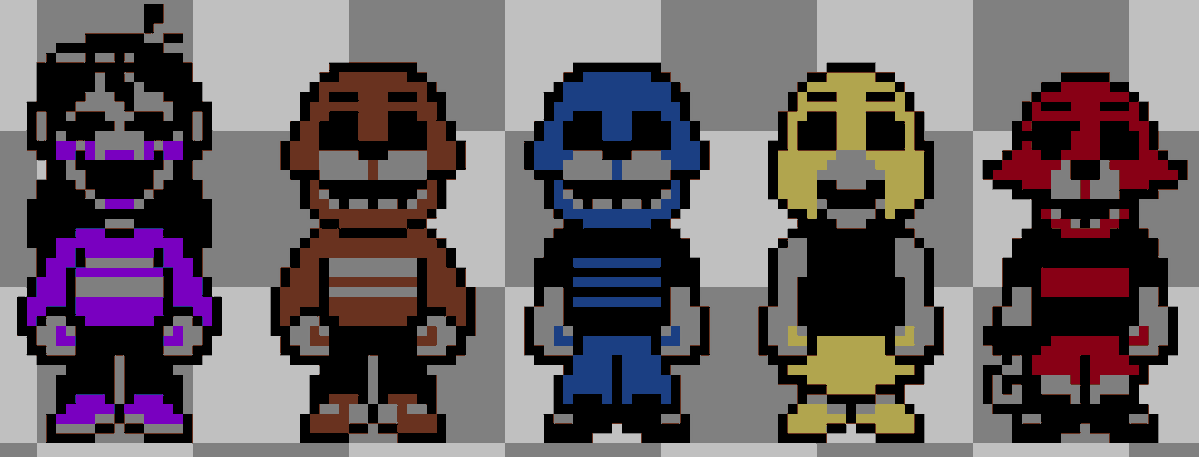 lofie_omg's tweet photo. decided to make my own sprites for #fnaftheflipside because the game is pretty cool https://t.co/JtRNjZ0PM5