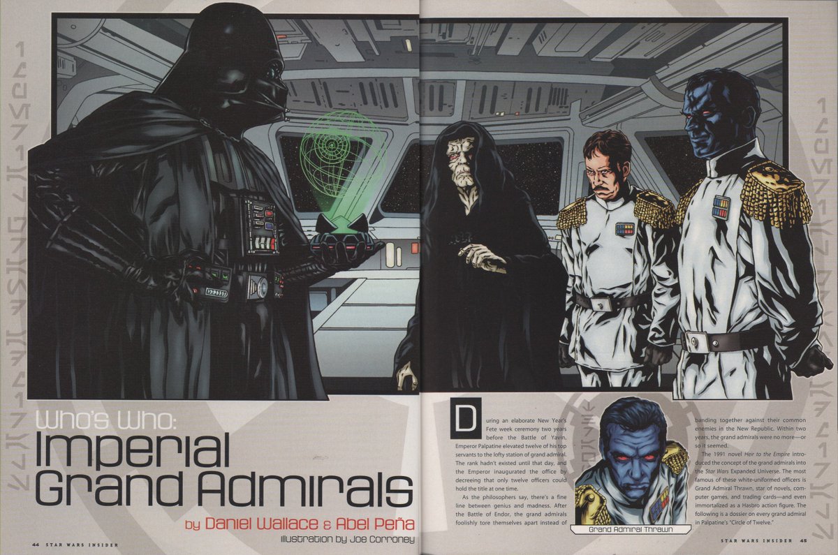 LBA_E_ROSS's tweet photo. Who's Who: Imperial Grand Admirals
Source: Star Wars Insider 66 https://t.co/hfFa1funsX