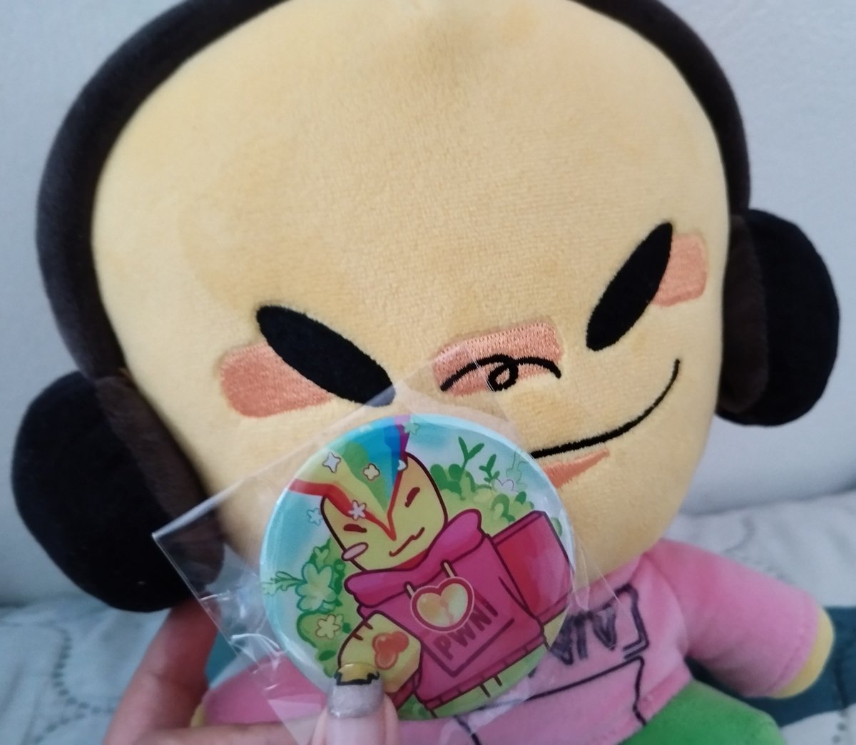 heart_is_here__'s tweet photo. The pins I ordered online arrived today; Andrew has already checked them out, but Ivan hasn't arrived yet, so I have to wait. Silly! https://t.co/9vvfFObAjT