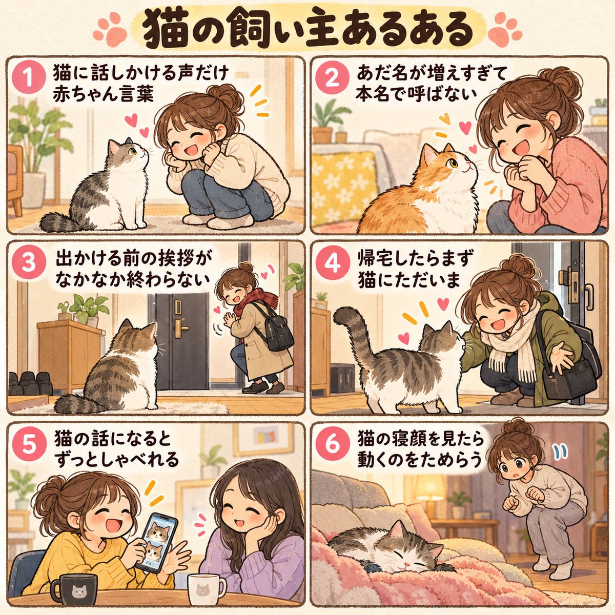 Ichinocq9u's tweet photo. おはようございます🌞
今日は猫の飼い主あるある
#猫　#cat https://t.co/dX97dRAuHt