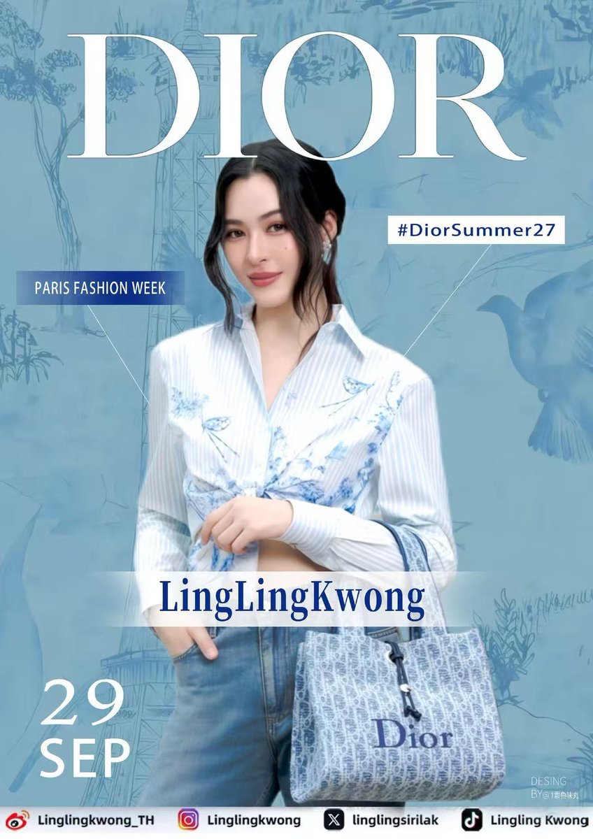 ginetta_88's tweet photo. Every shot of Lingling Kwong at Paris Fashion Week in Dior Summer27 is Instagram-worthy.✨ https://t.co/FYoeDbXwFM