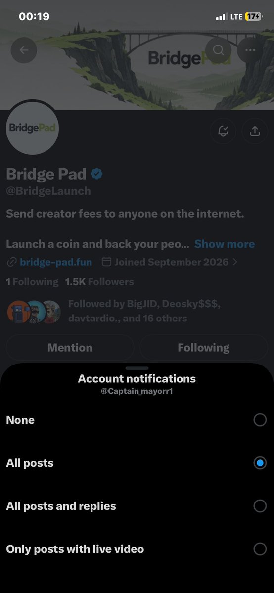 Captain_mayorr1's tweet photo. @BridgeLaunch 7KpadGRbfeo76UxsBcC8cDZ1XmCxnwwJzXwpBjpzZ6oE

Thank you
All done https://t.co/zxWOGokyB1