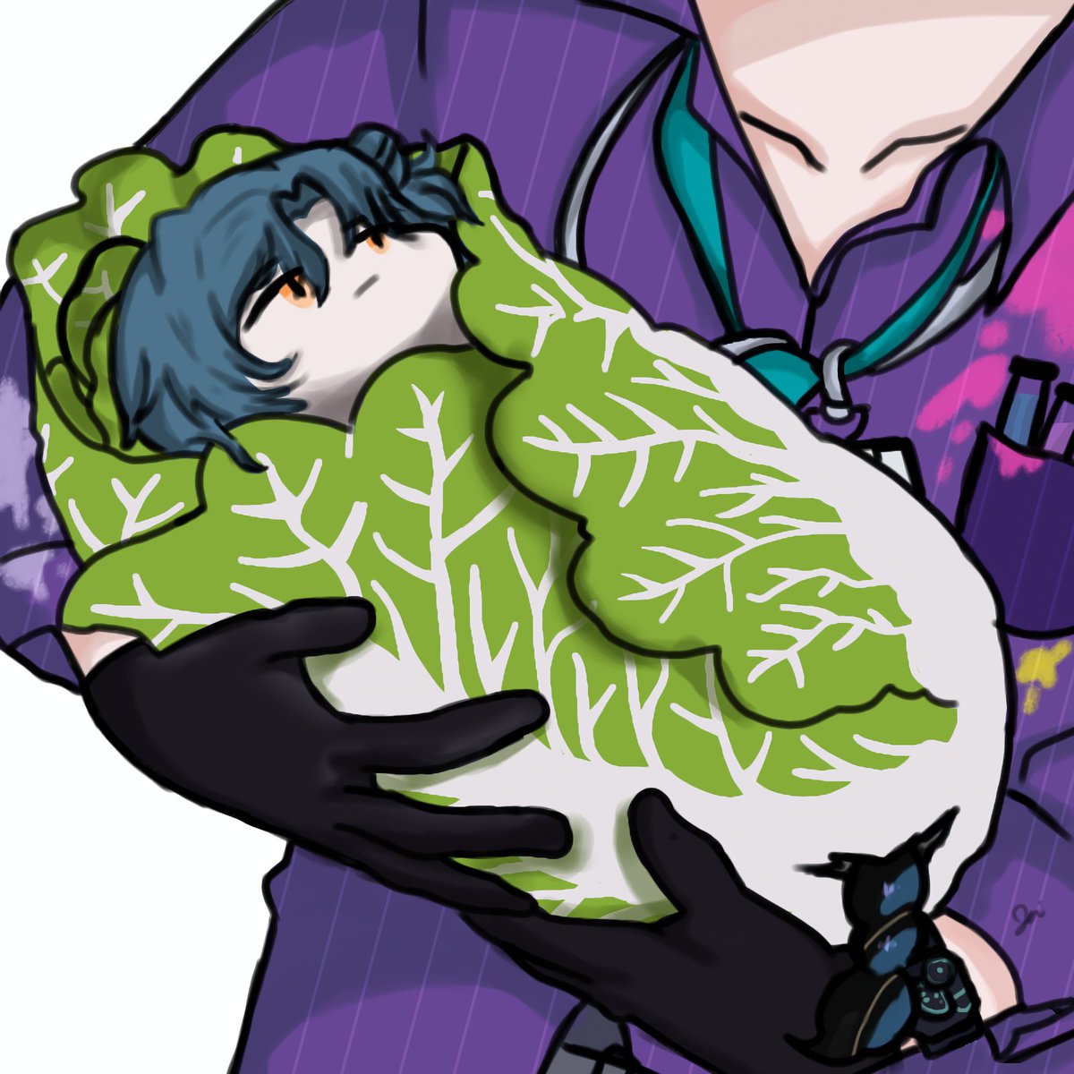 Chietoes's tweet photo. (3/5)
Late but welcome Sontaris!! Congrats on the debut 😭✨ I did promised I'll draw them as cabbage babies (ft mama eli)

#Gallarie #Canversea #Aurtistry #EliasDrawborne https://t.co/5aOOmAjfeX