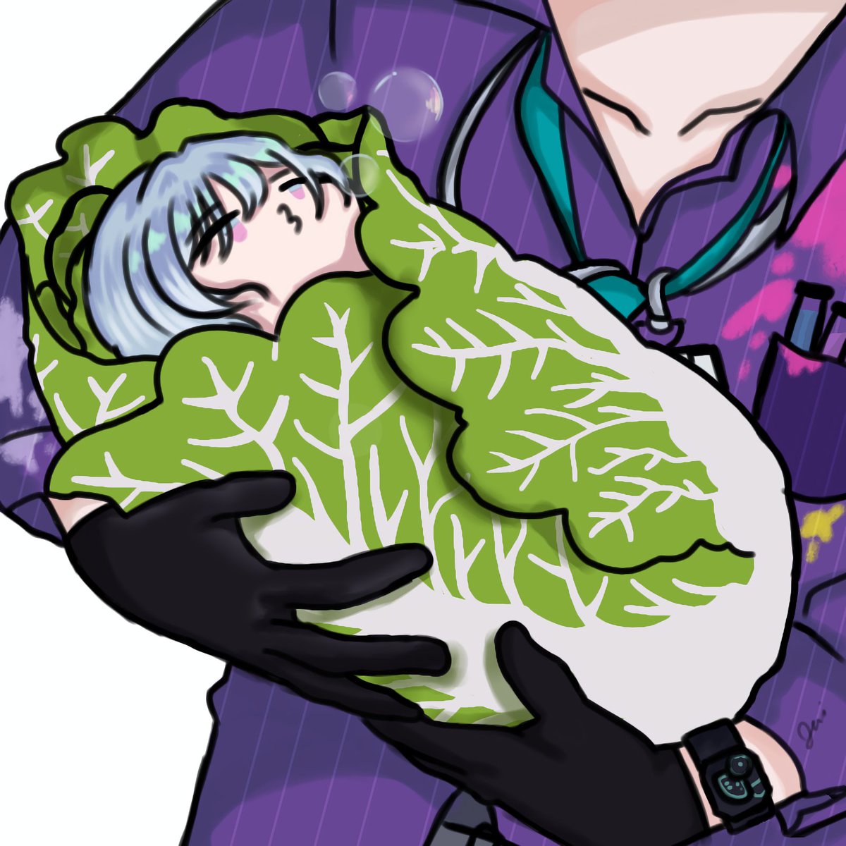 Chietoes's tweet photo. (3/5)
Late but welcome Sontaris!! Congrats on the debut 😭✨ I did promised I'll draw them as cabbage babies (ft mama eli)

#Gallarie #Canversea #Aurtistry #EliasDrawborne https://t.co/5aOOmAjfeX