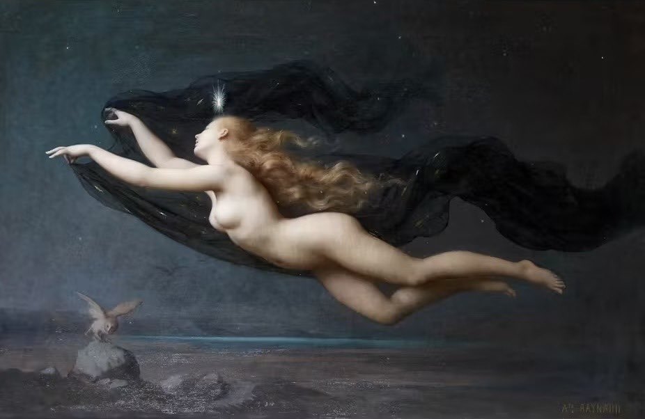 dogwoodheart's tweet photo. The Night by Auguste Raynaud, 1887 https://t.co/hlp4iVfuVH