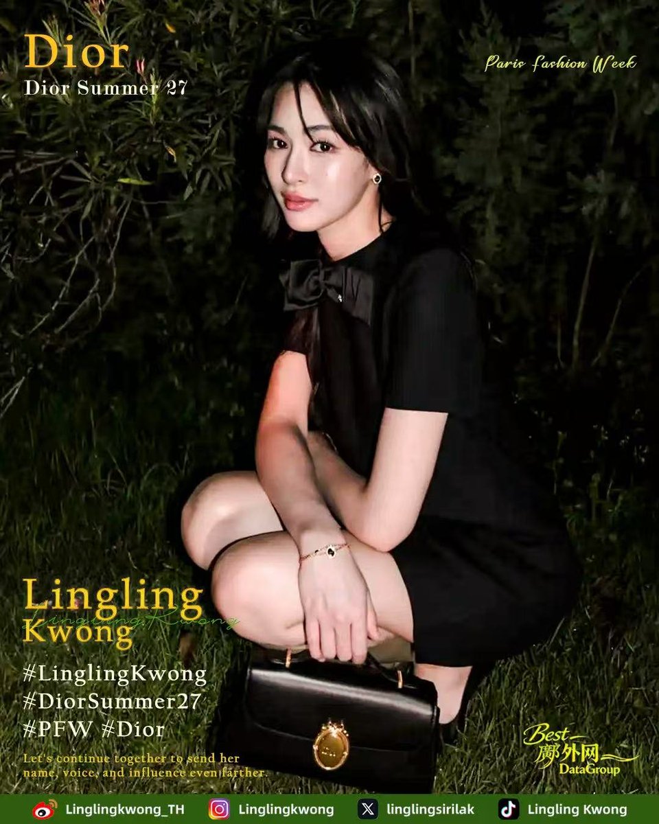 ginetta_88's tweet photo. Paris Fashion Week is mesmerized by every detail of Lingling Kwong's Dior Summer27.

#LinglingKwong #DiorSummer27
#LinglingKwongXDiorSummer27
#PFW #Dior
@Dior @linglingsirilak https://t.co/JQNxgvMWeP
