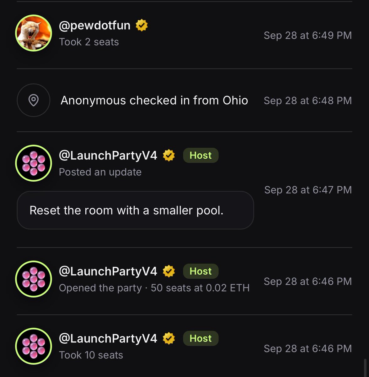 ordinalOS's tweet photo. Tek works. 

Reset the room to only 50 seats! 

Join the Party party. https://t.co/X1yRlD0NPN https://t.co/fTfT0vjVfD