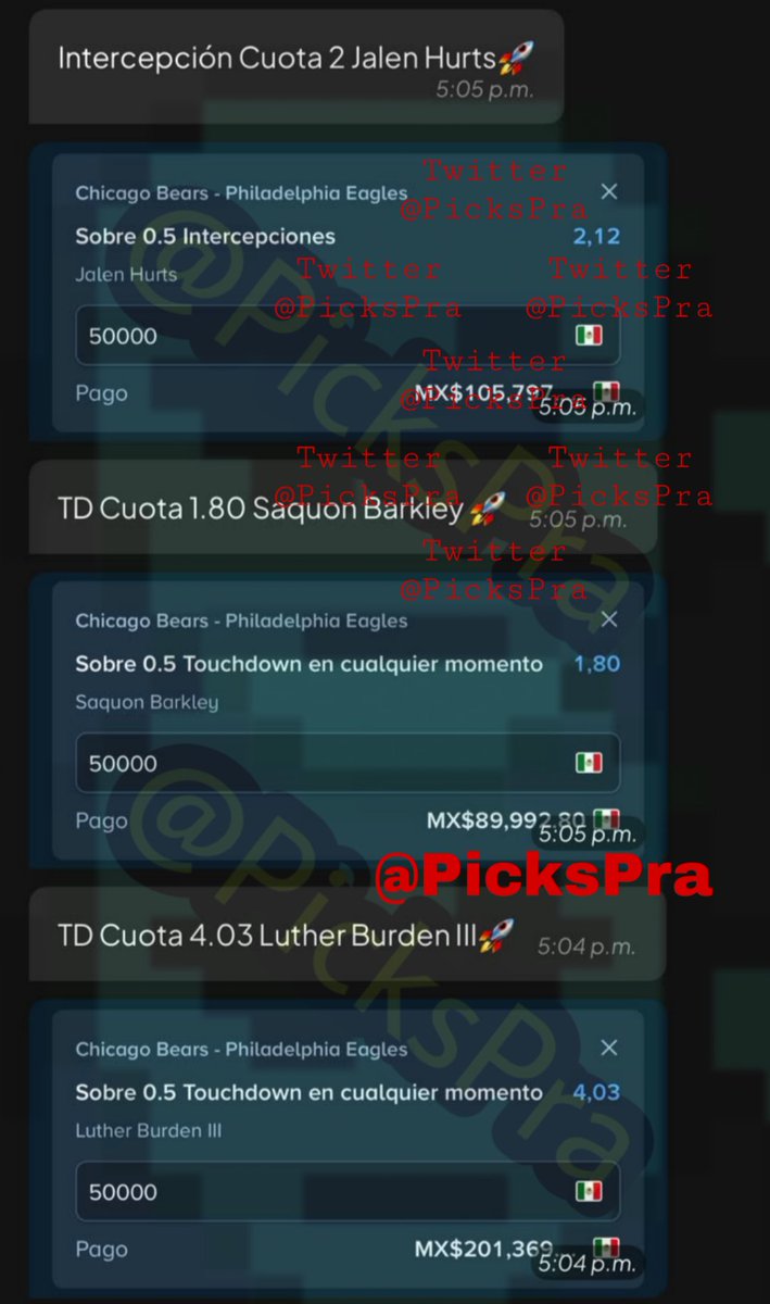 PicksPra's tweet photo. Les regalo 🎁 las apuestas TD 🏈 de Lucky Masked x Revolver 🔫

1 like ♥️ y les subo su jugada de $500,000 🤯💣💰 https://t.co/91jkvAijUN