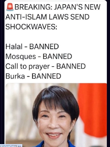 IBSlaminJ's tweet photo. @Mel__Gibson01 Install the Japan islamic muslims control plan and deport this muslim behaviour asap. https://t.co/mxO7arnEnT