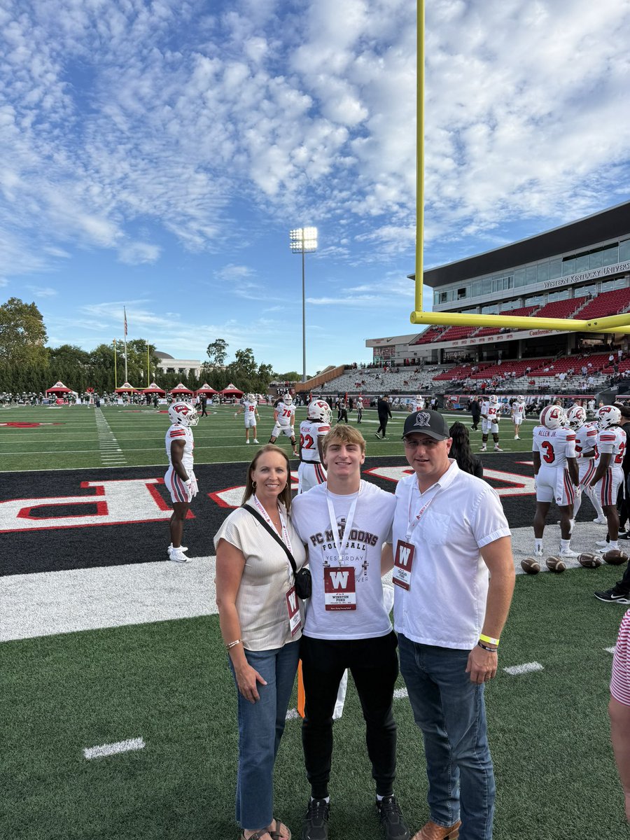 WinstonFord20's tweet photo. Recent game day visits to @EKUFootball and @WKUFootball  Thanks for the invite and hospitality! https://t.co/RHjLtDfarU